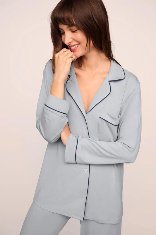 Gisele Dawn Navy Pajama Set - Bella Boutique