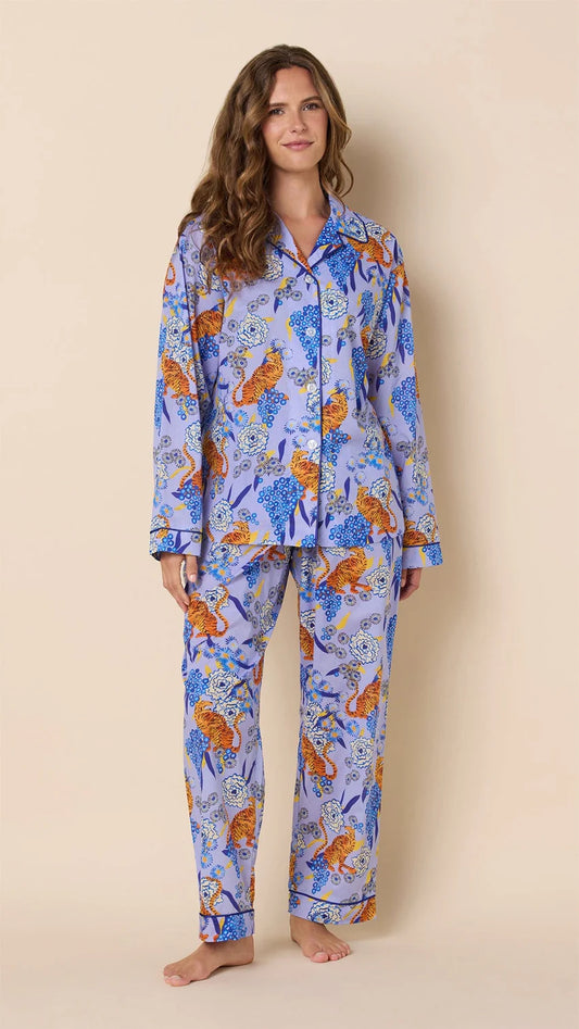 Tigress Voile Long Sleeved Pajama Set