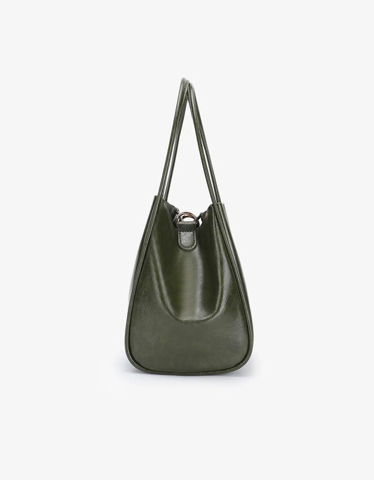 Hollace Mini Tote Waxed Olive - Bella Boutique