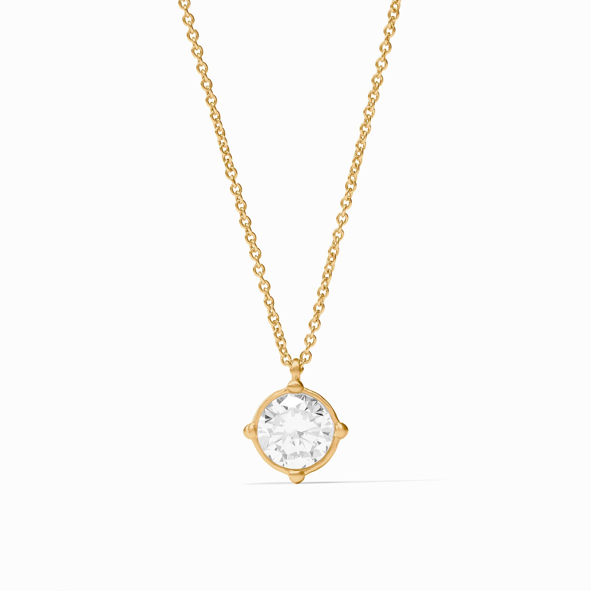 Honeybee Solitaire Necklace CZ OS - Bella Boutique