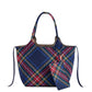 ROBBIE PLAID TOTE - Bella Boutique