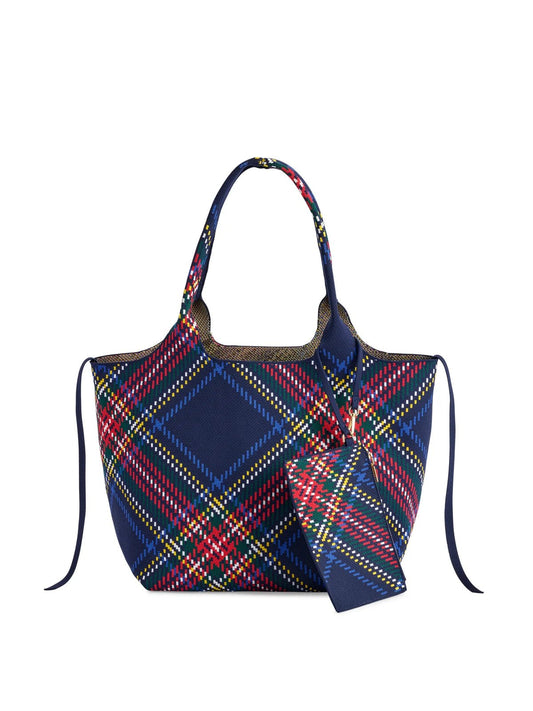 ROBBIE PLAID TOTE - Bella Boutique