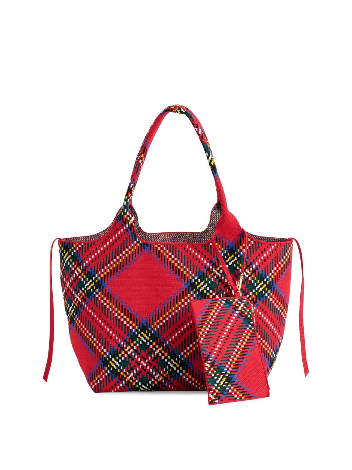 ROBBIE PLAID TOTE - Bella Boutique