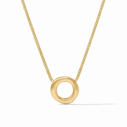 Wave Circle Necklace - Bella Boutique