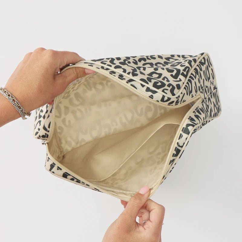 Weezie Leopard Cosmetic Bag - Bella Boutique