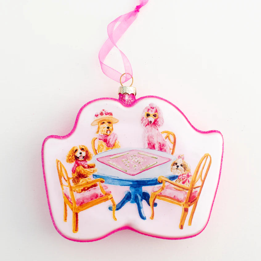 Taylor Paladino Dog Mahjong Ornament