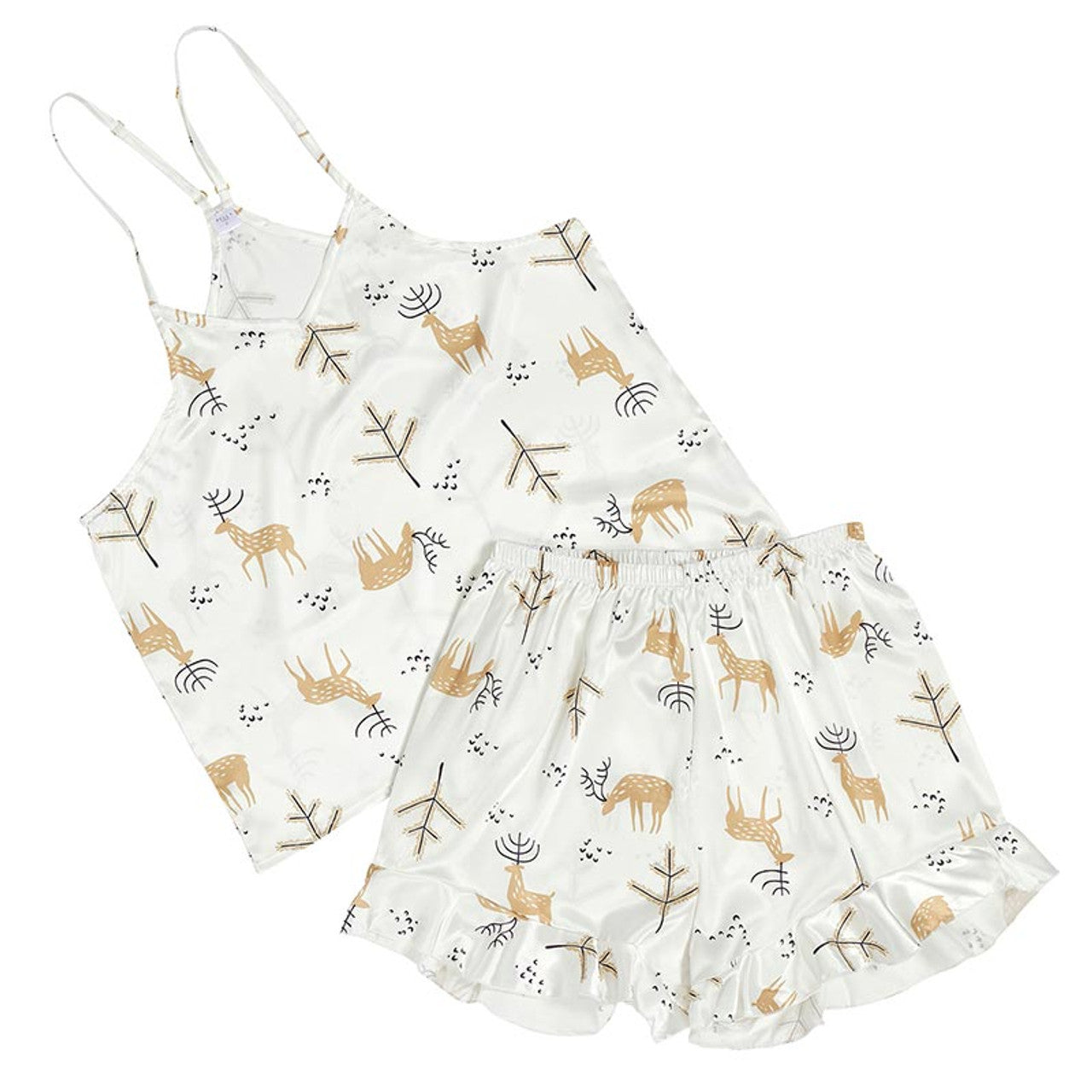 Cami + Ruffled Shorts - Oh Deer