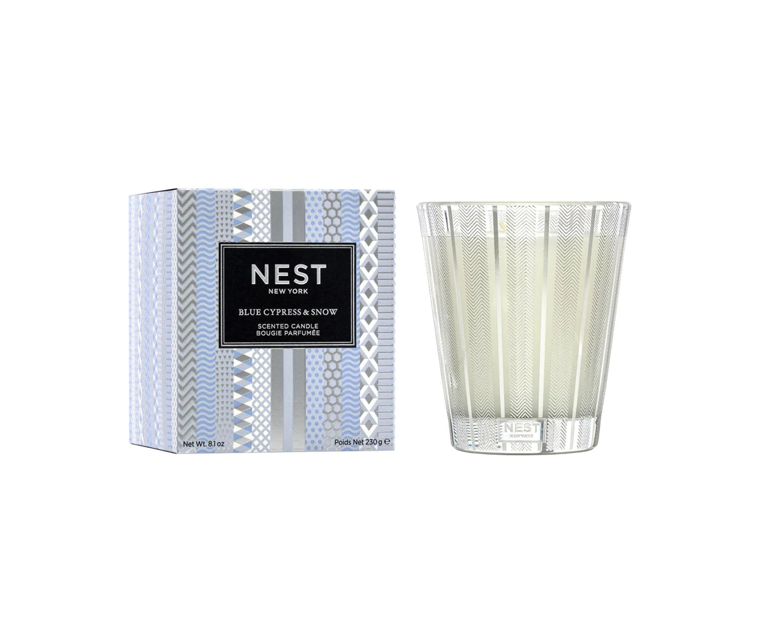 Nest Blue Cypress Snow Candle 8.1oz - Bella Boutique