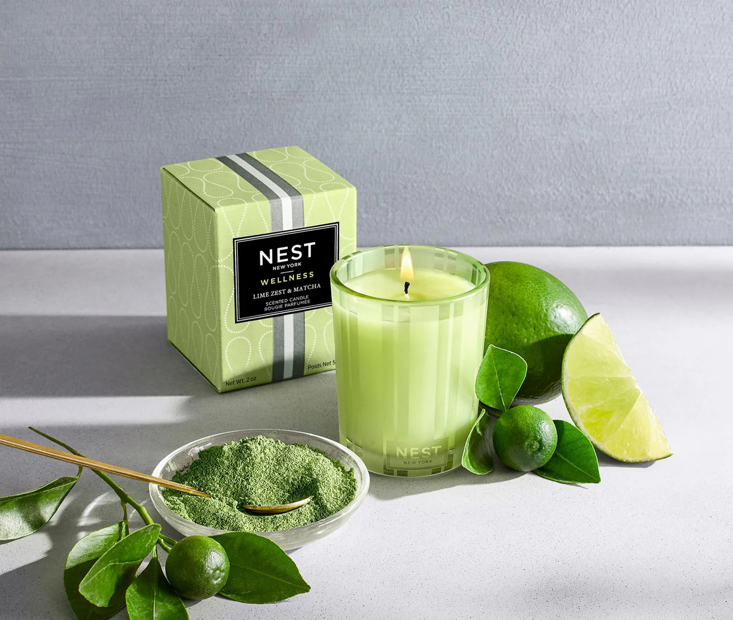 Lime Zest and Matcha Votive - Bella Boutique
