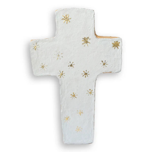 Paper Mache Cross with Stars - Bella Boutique