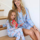 Petals Over Paris Knit Long Sleeved Short Set