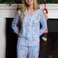 Petals Over Paris Pima Knit Long Pajama Set