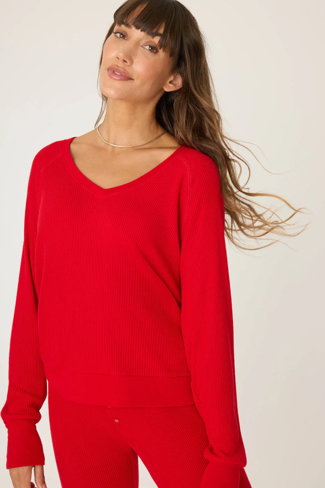 Textured Essentials Long Sleeve Top