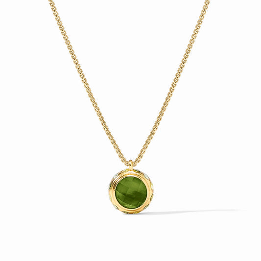Rainbow Delicate Necklace Iridescent Palmetto Green - Bella Boutique