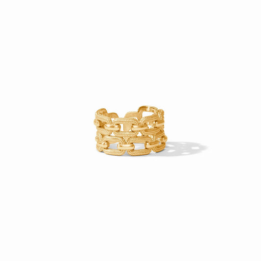 Cheval Paperclip ring Gold -OS