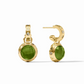 Rainbow Hoop & Charm Earring Palmetto Green - Bella Boutique