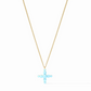 Gumdrop Cross Delicate Necklace - Bella Boutique