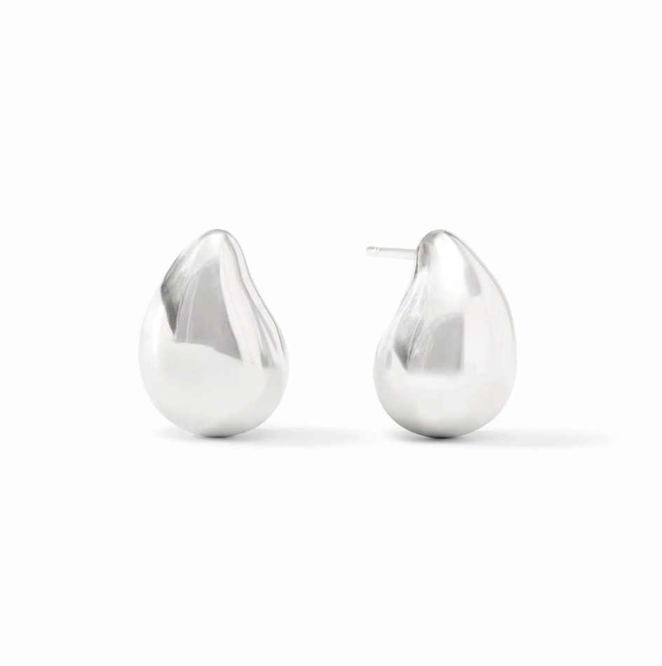 Wave Earring Silver Small - Bella Boutique