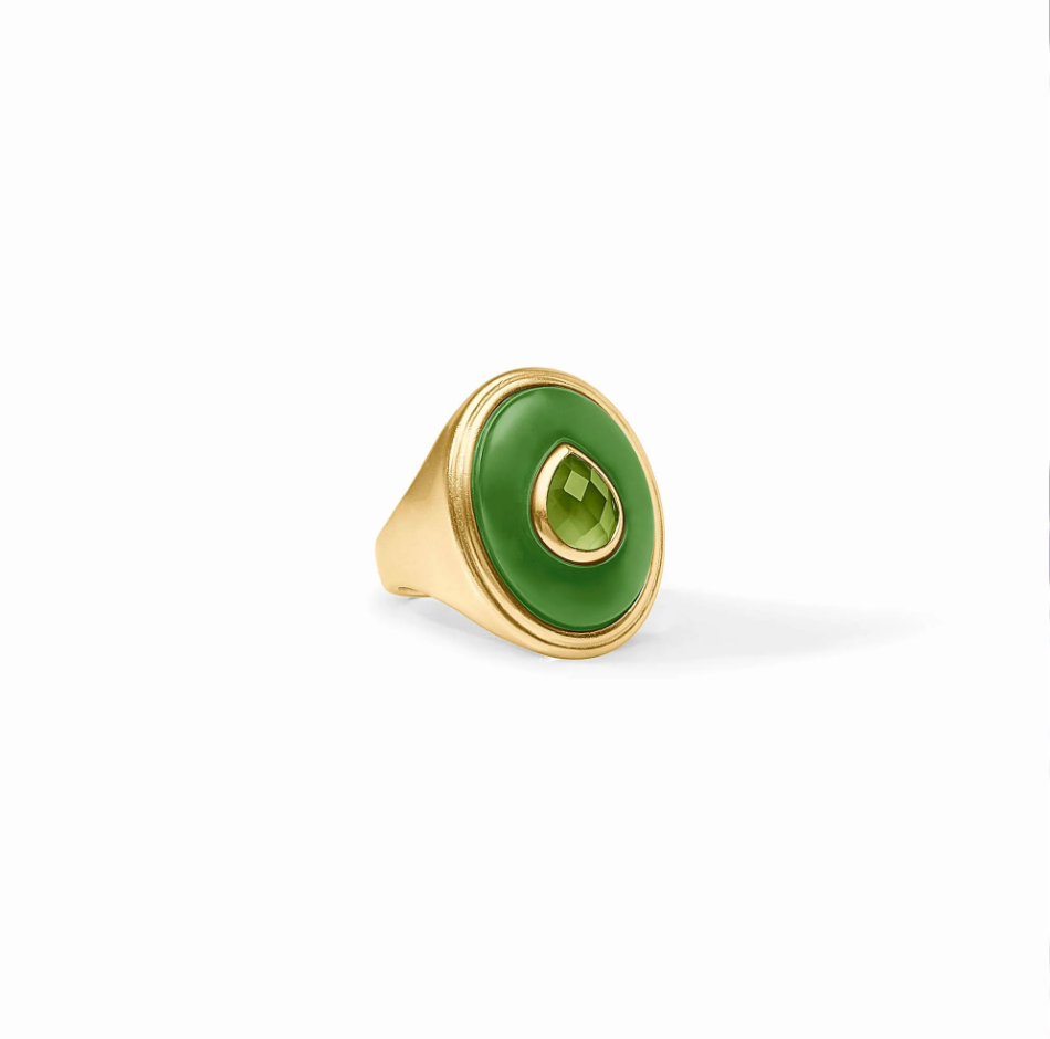 Carnaby Statement Ring Palmetto Green - Bella Boutique