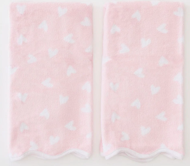 Weezie Scallop Hand Towel Each - Bella Boutique