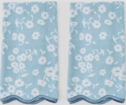 Weezie Scallop Hand Towel Each - Bella Boutique