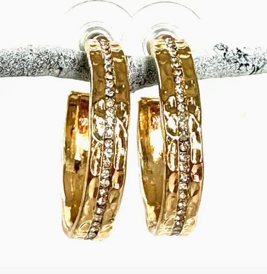 Channel Hoops - Bella Boutique