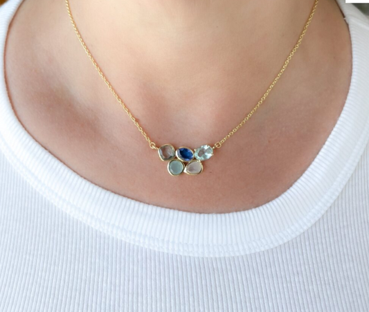 Multi Stone Necklace - Bella Boutique
