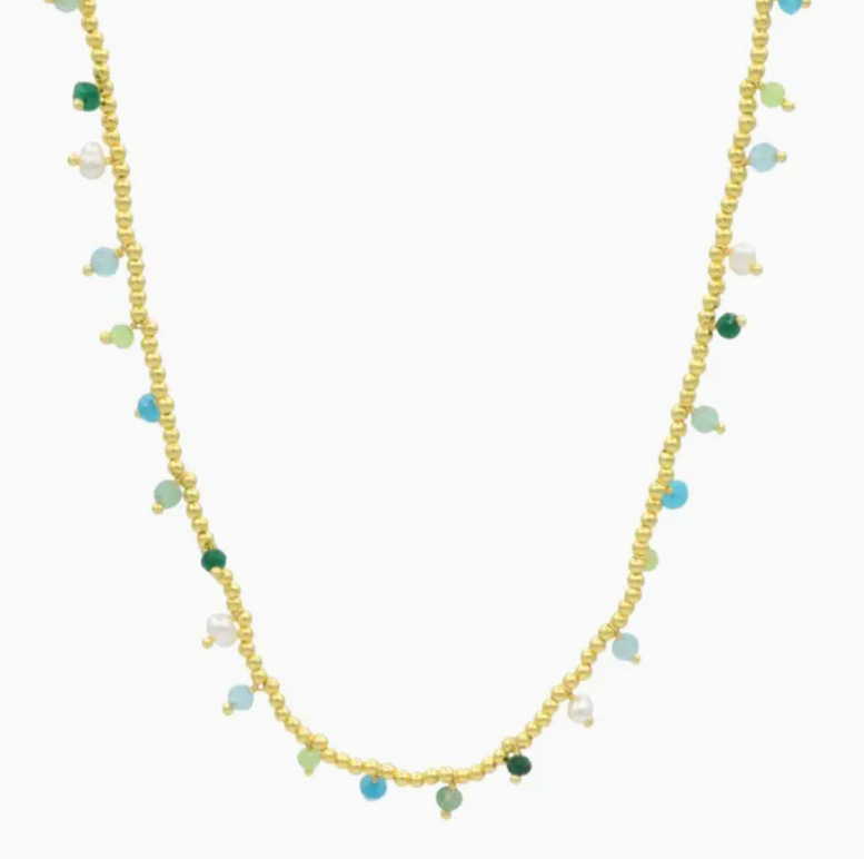 Color Bloom Gold Plated Necklace - Bella Boutique