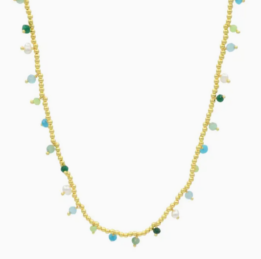 Color Bloom Gold Plated Necklace - Bella Boutique