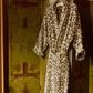 Weezie Long Plush Robe Leopard