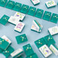 East Meets West Emerald Tiles with Acrylic Box - Bella Boutique