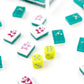 East Meets West Emerald Tiles with Acrylic Box - Bella Boutique