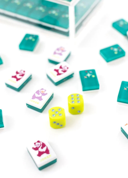 East Meets West Emerald Tiles with Acrylic Box - Bella Boutique