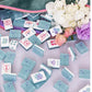 Classic Tile Mahjong Set Bam Bird Boutique Teal with Acrylic Box - Bella Boutique