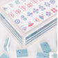 Classic Tile Mahjong Set Bam Bird Boutique Teal with Acrylic Box - Bella Boutique