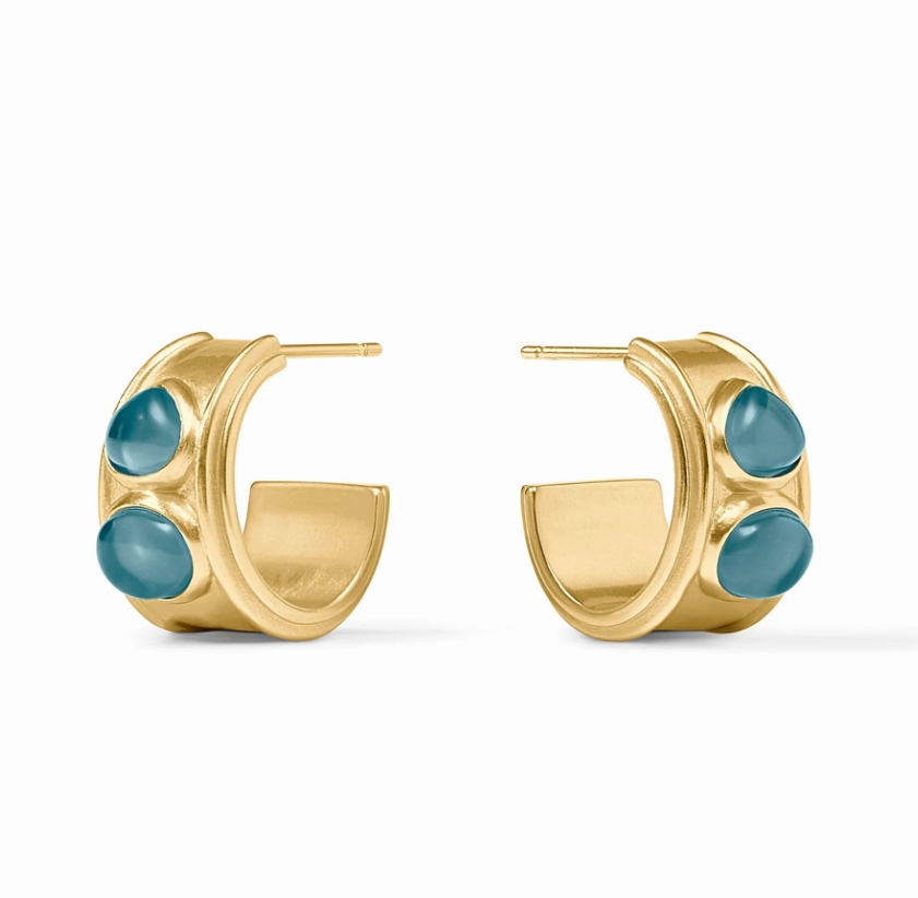 Dolce Stone Hoop - Bella Boutique