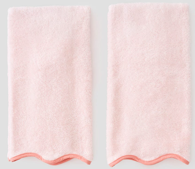 Weezie Scallop Hand Towel Each - Bella Boutique