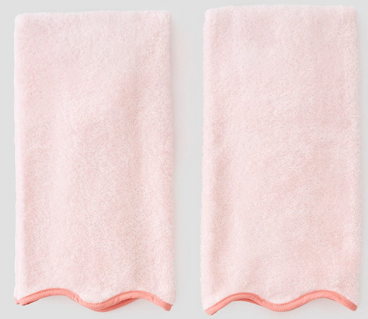 Weezie Scallop Hand Towel Each - Bella Boutique