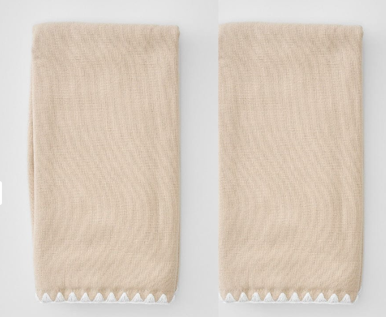 Weezie Stitched Edge Powder Bath Towels - Bella Boutique