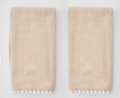 Weezie Stitched Edge Powder Bath Towels - Bella Boutique