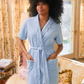 Women’s Short Scallop Lightweight Robe - Bella Boutique