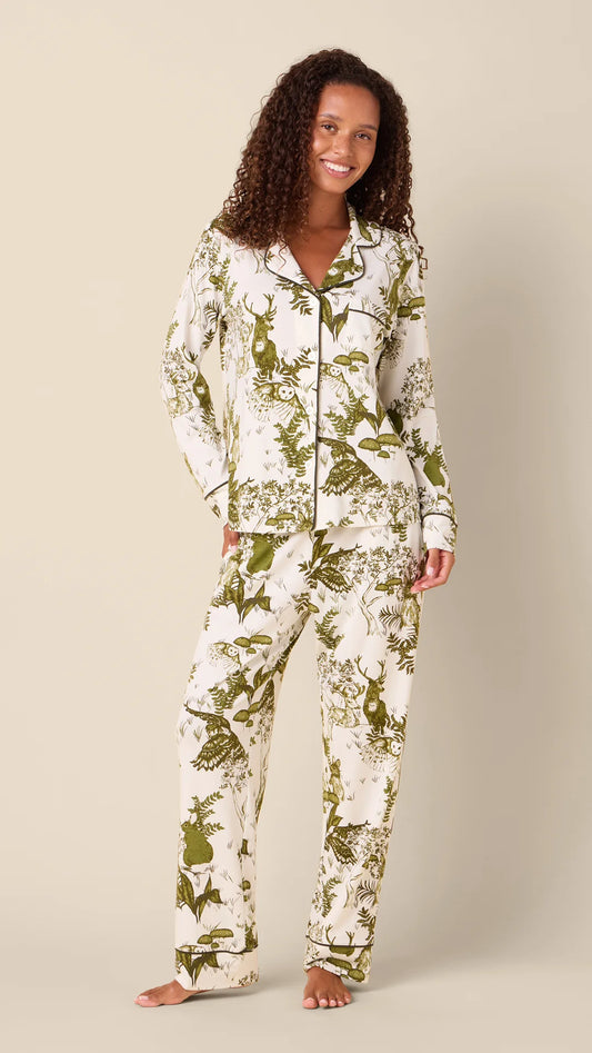 Woodside Pima Knit Long Sleeved Pajama - Bella Boutique