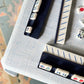 Table Throw - Striped, Uniform Blue - Bella Boutique