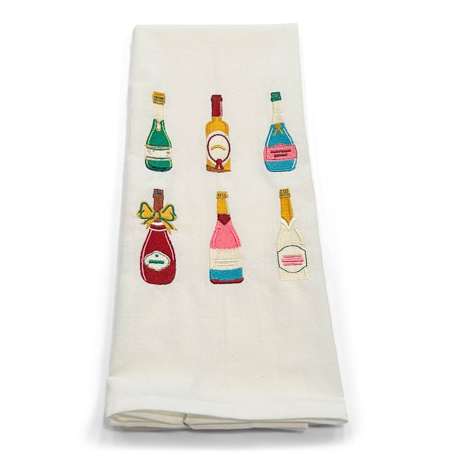 Towel - Six Champagne Bottles - Bella Boutique