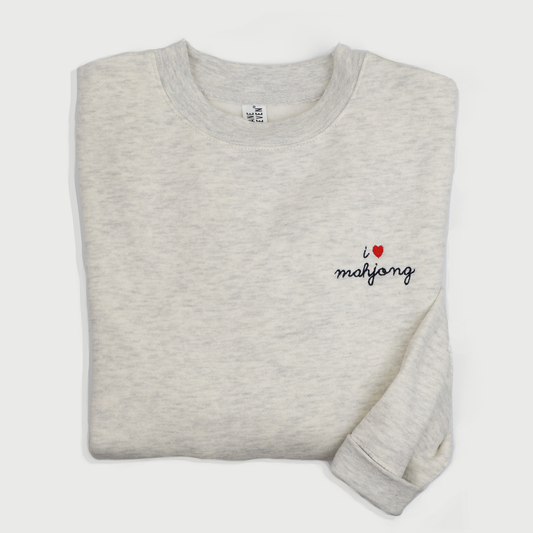 I heart Mahjong Crewneck Sweatshirt - Bella Boutique