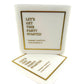 Linen-Feel Cocktail Napkins, Party Started - Bella Boutique