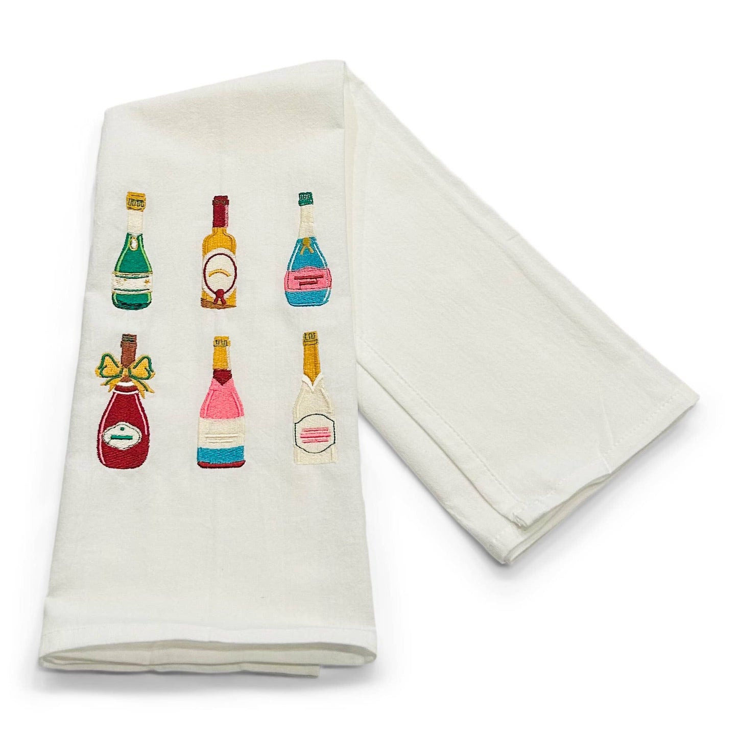 Towel - Six Champagne Bottles - Bella Boutique
