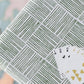 Table Throw - Striped, Sage - Bella Boutique