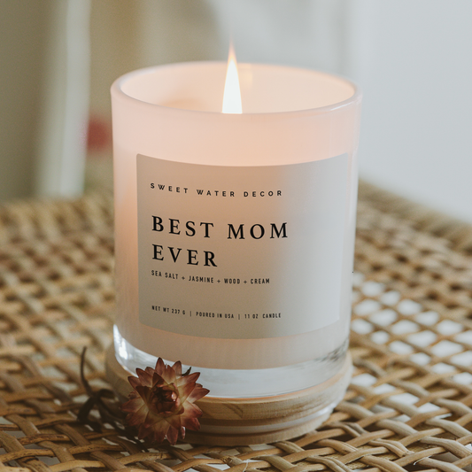 Best Mom Ever! 11 oz Soy Candle - Home Decor & Gifts - Bella Boutique