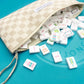 Checkered Tile Zipper Pouch